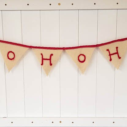 How to make felt bunting. A guide on how to make felt bunting by Judi Glover Art