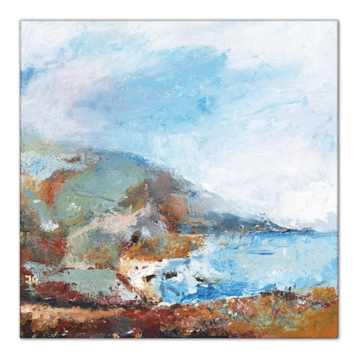 Cornish Canvas Print. Cornwall Canvas Print. Fine Art Canvas Print of a Cornish Coastline. The Canvas Print is made from Original Art by Judi Glover Art.