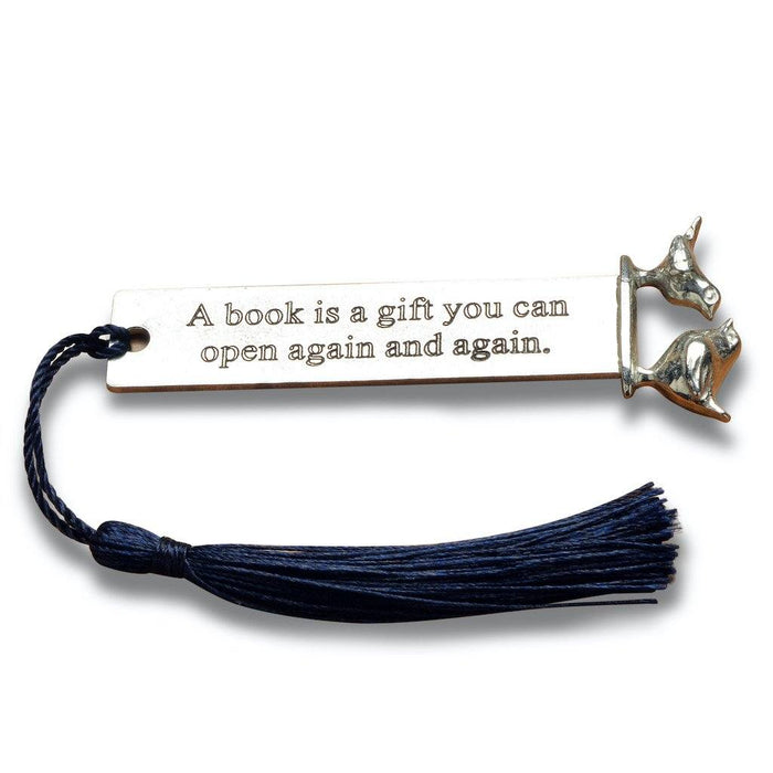Bird lover gifts by Judi Glover Art. The cute bookmarks are inscribed with A book is a gift you can open again and again. They make unique book lover gifts.