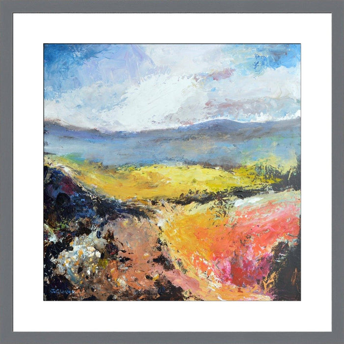 UK Landscape Fine Art Print. Landscape fine art print made from original art. This giclee art print is available as a fine art print. The fine art print is available as a framed art print. Fine Art prints from Original art by UK artist Judi Glover.