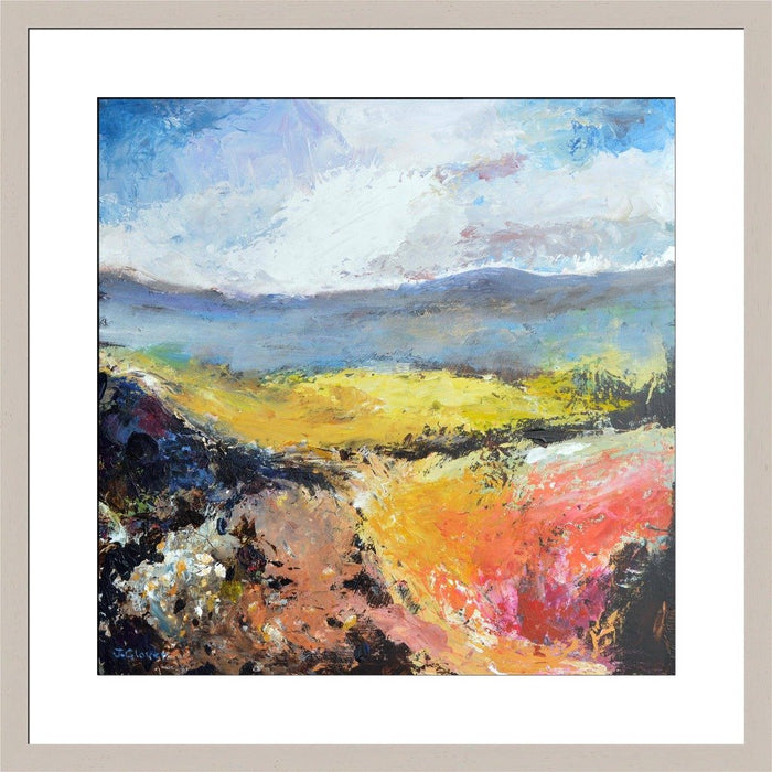 UK Landscape Fine Art Print. Landscape fine art print made from original art. This giclee art print is available as a fine art print. The fine art print is available as a framed art print. Fine Art prints from Original art by UK artist Judi Glover.