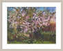 Art Print. Art Print from an original painting of a Cherry Tree. The painting shows a cherry tree in blossom with blooming flowers. Painted by Judi Glover using Oil paints on canvas board. 