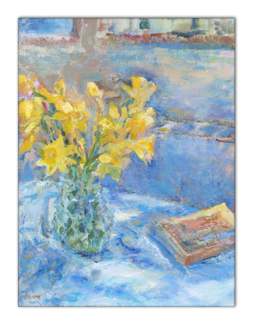 Daffodil Canvas Print. Daffodil Canvas Print made from original painting of daffodils. Canvas Print from original art. Available at Judi Glover Art. Original Painting by Judi Glover. Daffodil canvas print Used for Wall Art.