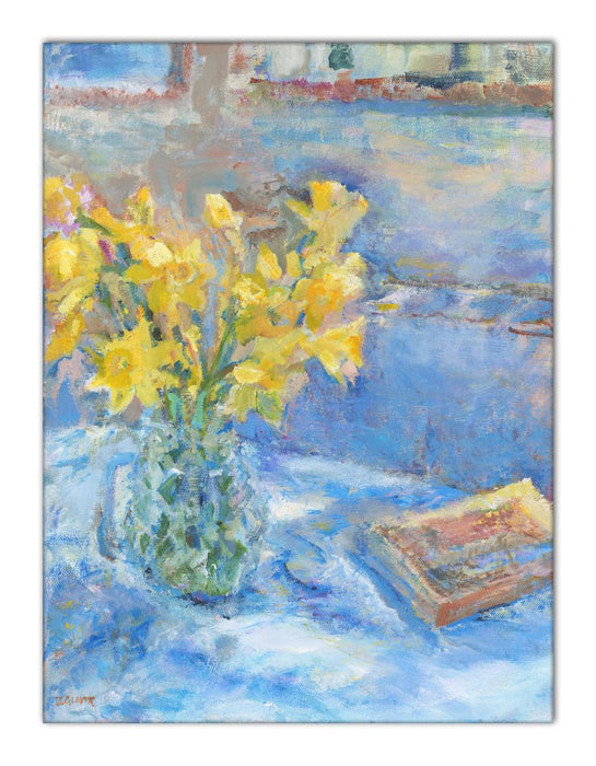 Daffodil Canvas Print. Daffodil Canvas Print made from original painting of daffodils. Canvas Print from original art. Available at Judi Glover Art. Original Painting by Judi Glover. Daffodil canvas print Used for Wall Art.