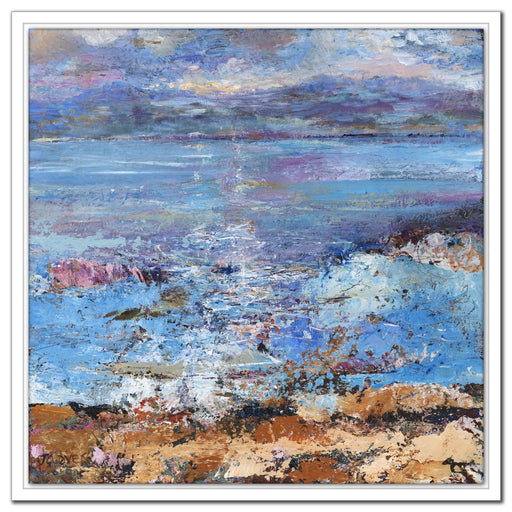 isle of mull Canvas Print made from original painting of the Isle of Mull in Scotland. Painting from Hebredes Island. The isle of Mull canvas print is a Stretched Canvas Print for wall art available at Judi Glover Art