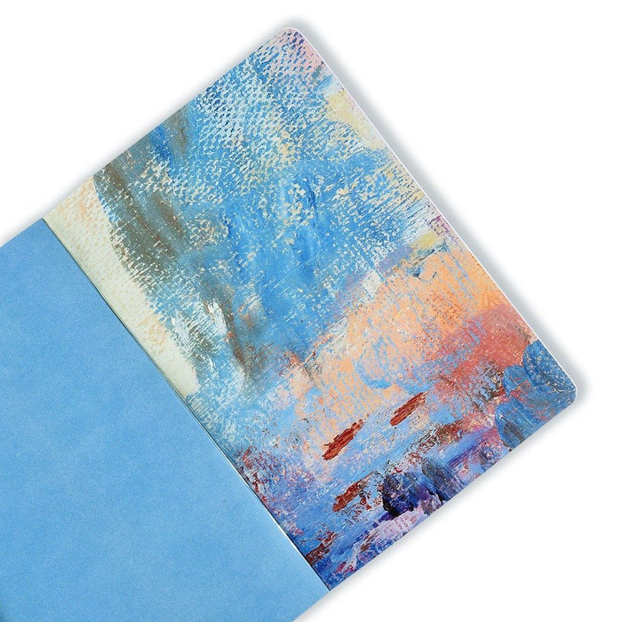Front page of the floral notebook by Judi Glover Art. The pretty notebook is A5 in size with 120 lined pages and is made in the UK