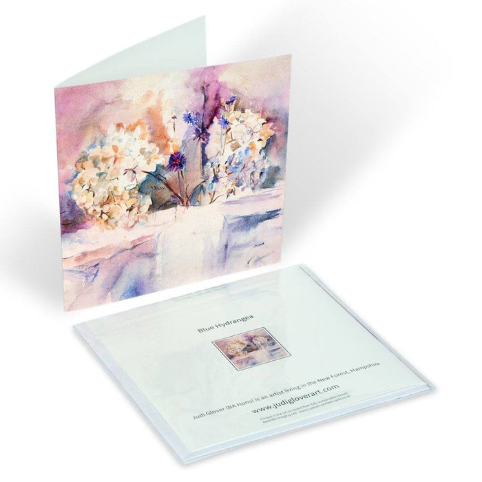 Pack of 6 greeting cards made from original paintings by Judi Glover Art. The flower cards are all provided with envelopes and are blank cards for your own message. These flower cards are perfect for any occasion