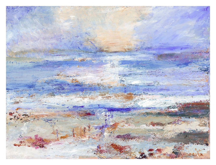 Iona Art Print. Fine Art Print from a painting of St Columba's Bay in the Isle of Iona. Hebrides. Scotland. Artist Print from an Original Painting by Judi Glover Art.