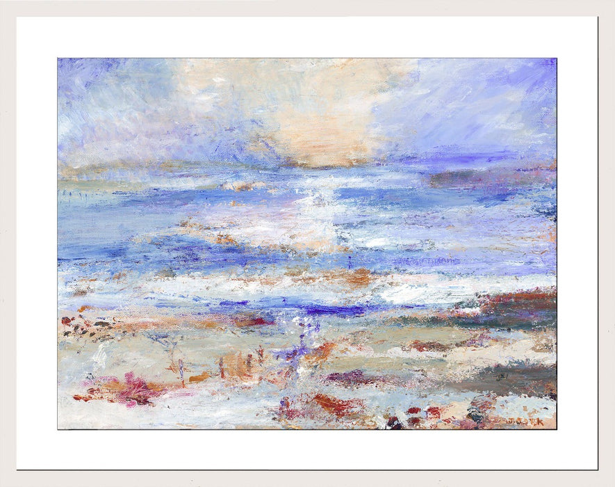 Iona Art Print. Fine Art Print from a painting of St Columba's Bay in the Isle of Iona. Hebrides. Scotland. Artist Print from an Original Painting by Judi Glover Art.