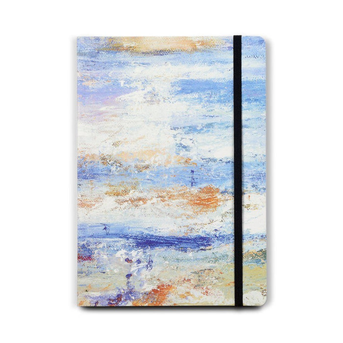 Artistic Notebook by Judi Glover Art. The decorative notebook has an art print from the Isle of Iona as its cover.