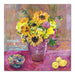 sunflowers Canvas Print. The Sunflowers canvas print is made from a painting of sunflowers and available as a stretched Canvas Print from original art at Judi Glover Art. The canvas print of sunflowers is used for flower wall art. 