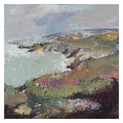 Fine Art Print. Giclee Print made from original painting of a coastal view of Porthgain, near St Davids in Wales. Framed prints from original art. Available at Judi Glover Art. Original Painting by Judi Glover. Used for Wall Art.