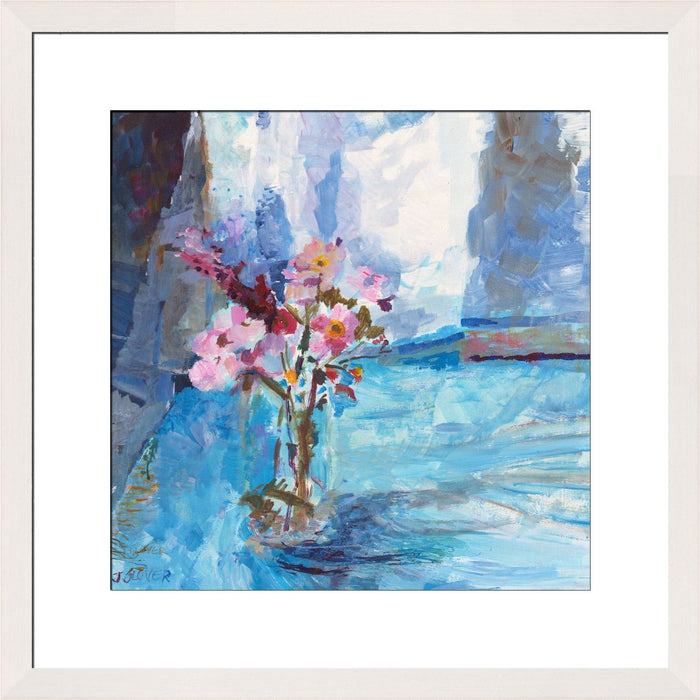 Wildflower Art Print available at Judi Glover Art. The wildflower artwork is printed in the UK and available as a framed floral print at Judi Glover Art