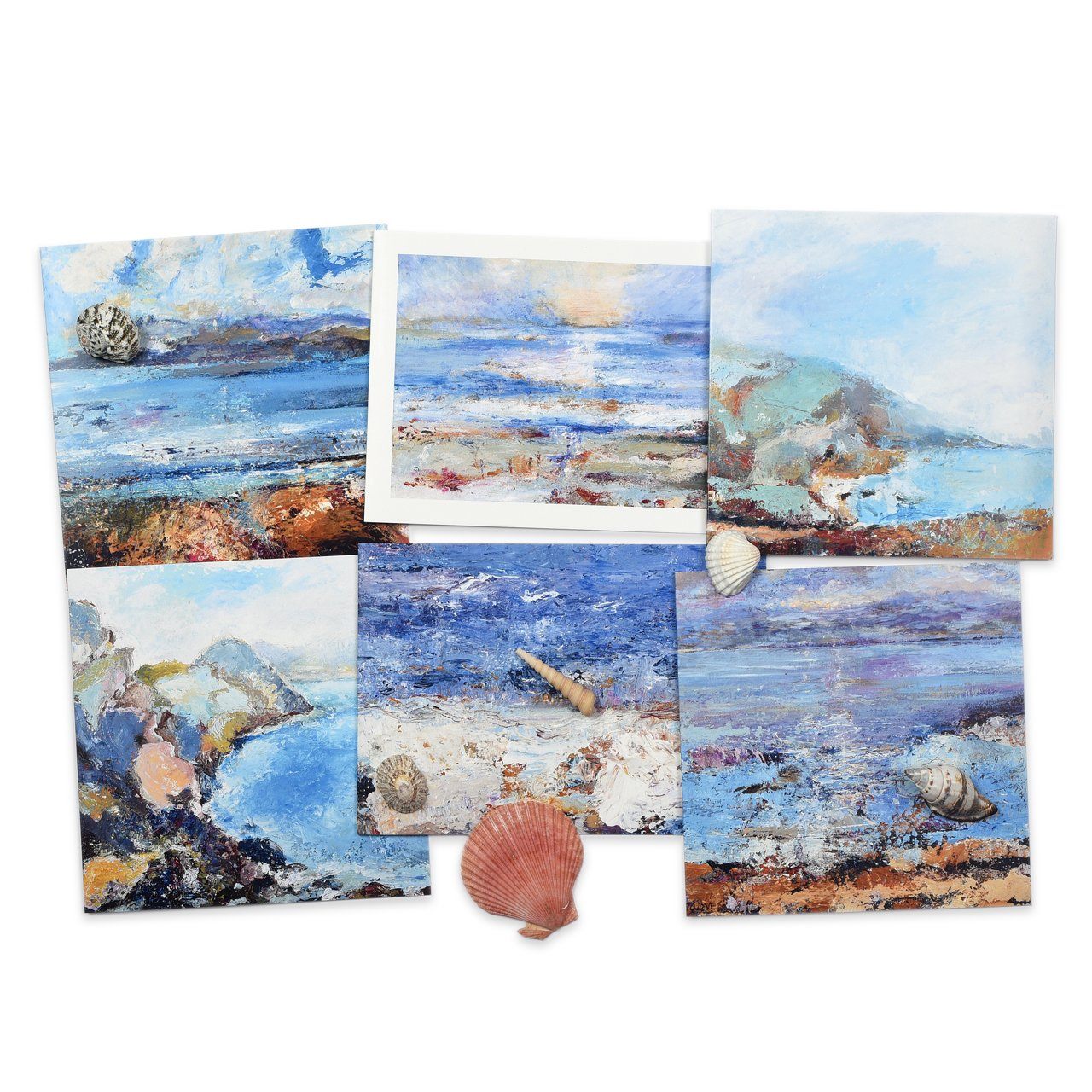 Landscape and Seascape Greeting Cards made from original art by UK Artist Judi Glover Art