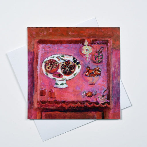 A pack of 6 fine art Christmas Cards made from a painting of Christmas treats