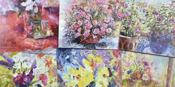 Art Cards made from original art in the UK and available to buy online at Judi Glover Art. The fine art greeting cards are printed on 300 GSM card in the UK and measure 6