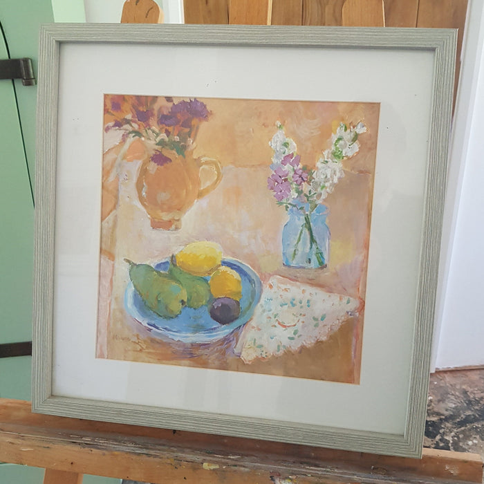 Fruit and Flowers - Original Painting By Judi Glover