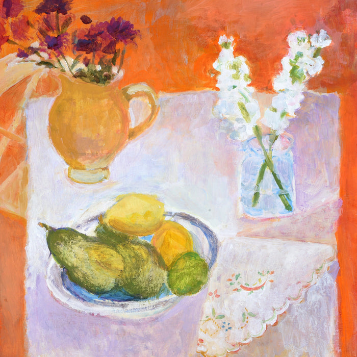 Fruit and Flowers - Original Painting By Judi Glover