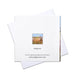 A landscape greeting card of a painting of fields and hedgerows. This birthday card online is a blank greeting card
