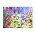 A toughened glass chopping board with is made by glass expert manufacturers. This is also a heat resistant work top saver with a pretty design of hollyhocks. Perfect as a food platter for serving hot and cold dishes - a wonderful gift for a cook 