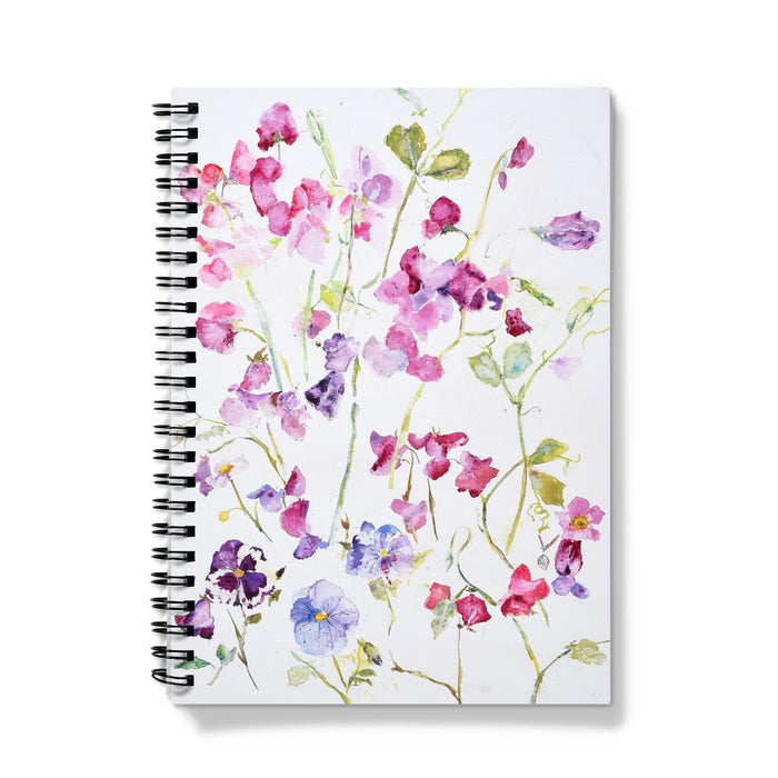 Sweet Peas Spiral Notebook