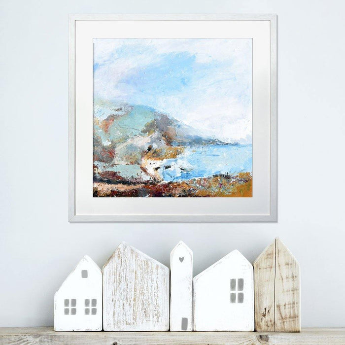 Cornwall Artwork. A painting of the Cornish Coast available as a print by Judi Glover Art