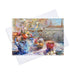 fine art greeting card made from a painting by Judi Glover Art. The still life card shows an early morning setting at a breakfast table. Each artistic greeting card measures 7" x 5" and is blank with envelopes