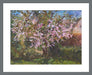 Art Print. Art Print from an original painting of a Cherry Tree. The painting shows a cherry tree in blossom with blooming flowers. Painted by Judi Glover using Oil paints on canvas board. 