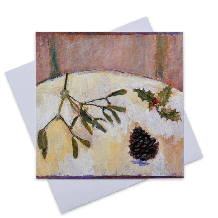Set of arty christmas cards that are blank inside and made from paintings. The arty Christmas cards are by Judi Glover Art