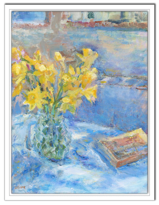 Daffodil Canvas Print. Daffodil Canvas Print made from original painting of daffodils. Canvas Print from original art. Available at Judi Glover Art. Original Painting by Judi Glover. Daffodil canvas print Used for Wall Art. 