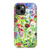 A floral phone case by Judi Glover Art with beautiful summer flowers and pretty white daisies. Each daisies phone case is durable, featuring a dual layered material for extra protection