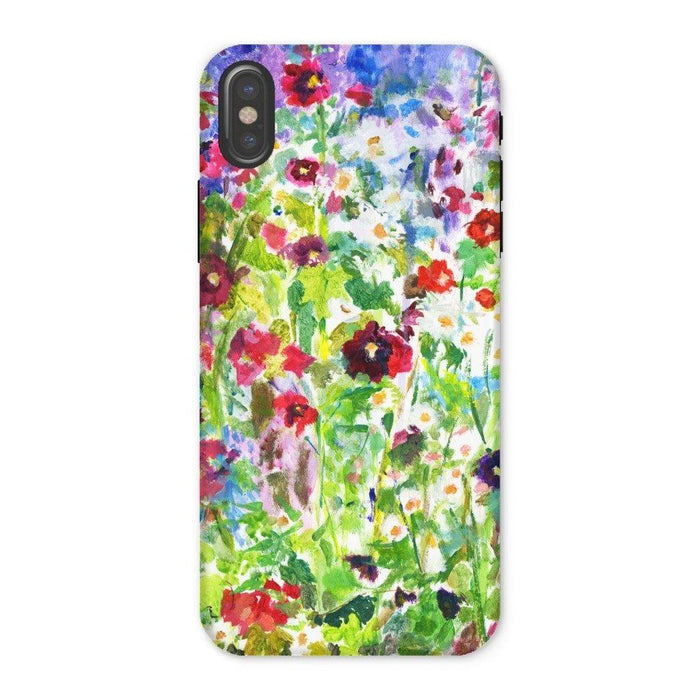 Floral phone case by Judi Glover Art available for iphones and samsung phones. The daisies case is made from a durable material and has flowers from a painting printed on the cover