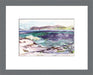 Art Print made from an Original Painting. A painting of Ben More in the Scottish Hebrides in Scotland with blues, greens and purples is printed into a giclee Print available at Judi Glover Art.