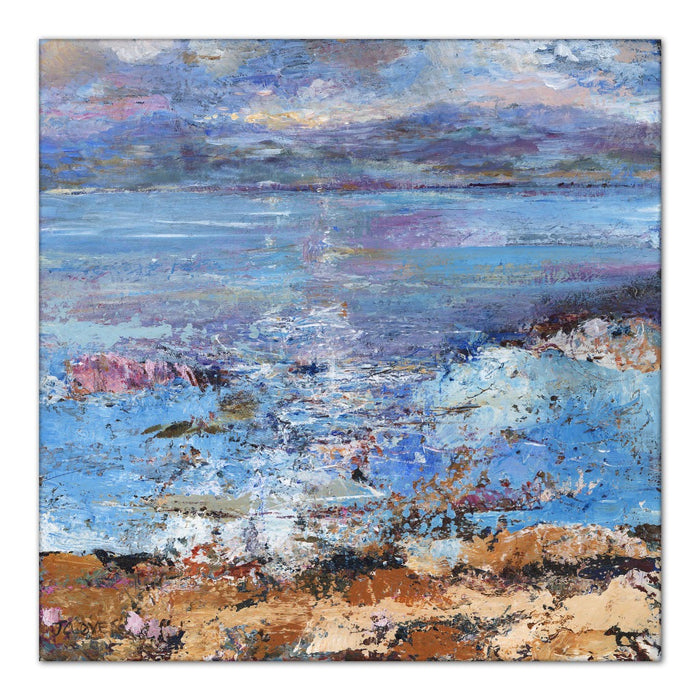 isle of mull Canvas Print. Canvas Print made from original painting of the Isle of Mull in Scotland. Painting from Hebredes Island. Stretched Canvas Print from original art. Available at Judi Glover Art. Original Painting by Judi Glover. Used for Wall Art. 