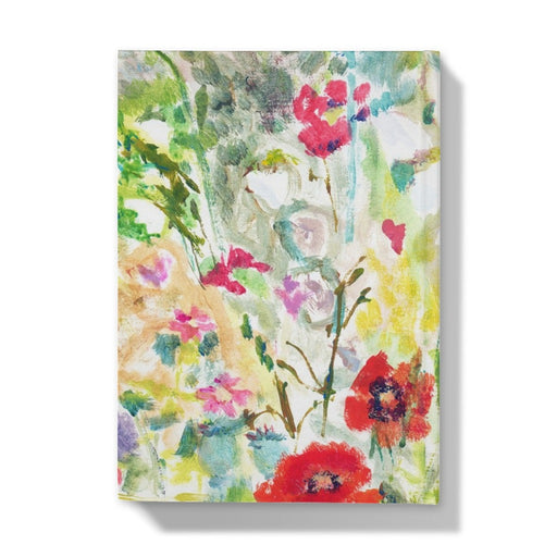 A5 notebook with a hardback at www.judigloverart.com. The hardback notebook has a picture of poppies on the front. Each one is available as a plain notebook or lined notebook