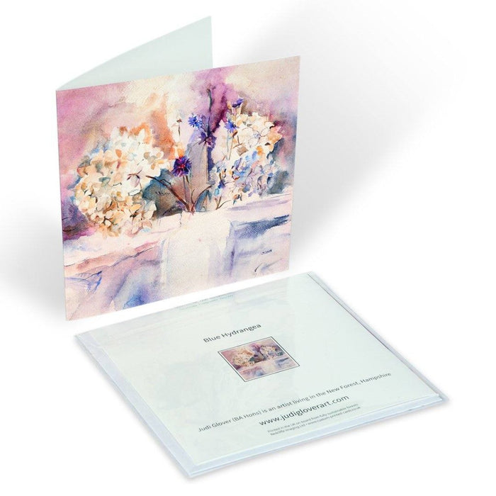 Set of floral greeting cards made from original paintings by Judi Glover Art. The flower cards are all provided with envelopes and are blank cards for your own message