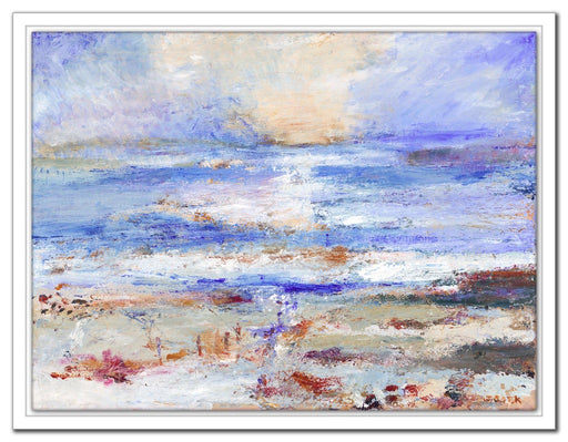 Iona Canvas Print. Fine art canvas Print from a painting of St Columba's Bay in the Isle of Iona. Hebrides. Scotland. Framed Canvas Print from an Original Painting by Judi Glover Art. 