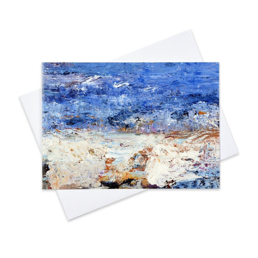 Seascape Card from an abstract art painting by Judi Glover Art