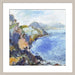 UK Coastal Art Print. Coastal fine art print made from original artwork of the Wilderness Coast in Exmoor. This coastal print is available framed art print from artwork by UK artist Judi Glover. The print is part of a collection of coastal art prints at Judi Glover Art