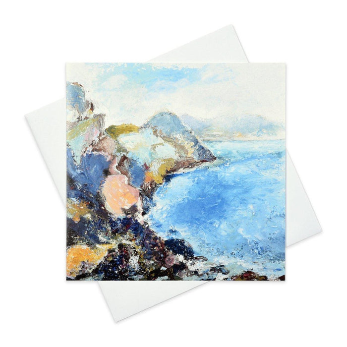 Artistic Greeting Card with the Wilderness Coast made from original art in the UK by Judi Glover Art