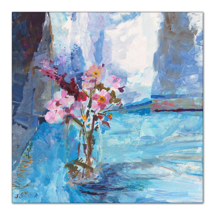 Canvas Print with Wildflowers at Judi Glover Art. The Wildflower canvas print is part of the floral canvas print collection by UK Artist Judi Glover