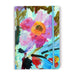 Pretty notebook with a vibrant cover showing wildflowers by Judi Glover Art. The artistic notebook is made in the UK with 120 pages of lined paper and a blue enclosure